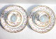 LIMOGES CFH GDM MAGNIFIQUE ENSEMBLE TASSE, SOUCOUPE, ASSIETTE EN PORCELAINE, XXe / ART DE LA TABLE DECORATIF (1102.5) - Limoges (FRA)