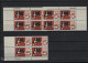 USA Michel Cat.No. Mnh/** 898 Different Positions And Different Plate Nos - Plattennummern