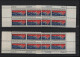 Delcampe - USA Michel Cat.No. Mnh/** 897 Different Positions And Different Plate Nos - Plate Blocks & Sheetlets
