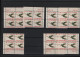 USA Michel Cat.No. Mnh/** 892 Different Positions And Different Plate Nos - Plate Blocks & Sheetlets