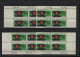 USA Michel Cat.No. Mnh/** 888 Different Positions And Different Plate Nos - Plate Blocks & Sheetlets