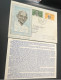 1969 Mahatma Gandhi 2 Diff Republic Of Ireland Stamps Set Covers With Leaflet See Photos - Mahatma Gandhi