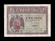 España Spain 1 Peseta Burgos Febrero 1938 Pick 107 Serie A Sc- AUnc - 1-2 Peseten