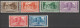 VATICAN - 1938 ANNEE COMPLETE - YVERT 80/85 * MH - COTE = 75 EUR. - Ungebraucht