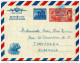 Postal History: 3 India Aerogrammes - Neushoorn