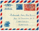 Postal History: 3 India Aerogrammes - Rhinozerosse