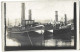 CARTE PHOTO QUATRE REMORQUEURS DONT NOUVELLE AURORE ET AVRE CPA 2 SCANS - Tugboats