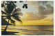 CPM Publicitaire PRISUNIC Marseille Blancarde - "Coucher De Soleil Sur La Martinique" - Simili Entier Timbre Pensée - Private Stationery