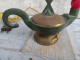 Delcampe - Ancienne Lampe Religieuse Veilleuse De Sanctuaire Patine Bronze Antique - Religious Art