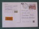 Czech Republic 2001 Stationery Postcard 5.40 Kcs Prague Sent Locally - Briefe U. Dokumente