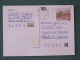 Czech Republic 2001 Stationery Postcard 5.40 Kcs Prague Sent Locally - Briefe U. Dokumente