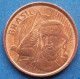 BRAZIL - 5 Centavos 2022 "Tiradentes" KM# 648 Monetary Reform (1994) - Edelweiss Coins - Brésil