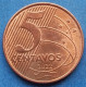 BRAZIL - 5 Centavos 2022 "Tiradentes" KM# 648 Monetary Reform (1994) - Edelweiss Coins - Brésil