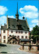 Ansichtskarte Pößneck Rathaus Mit Brunnen 1975 - Poessneck