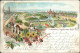 Ansichtskarte Altona-Hamburg Gartenausstellung - Litho Anlagen 1897  - Altona