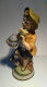 VINTAGE STATUETTA PORCELLANA BISQUIT CAPODIMONTE - BAMBINO CON UCCELLINO - Capodimonte (ITA)