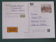 Czech Republic 2001 Stationery Postcard 5.40 Kcs Prague Sent Locally From Prague, EMS Slogan - Lettres & Documents