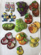 3 Magnets à Choisir - Gervais Danonino Lettres De L'alphabet - Fruits Et Légumes - Letters & Digits