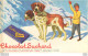 BUVARD  CHOCOLAT SUCHARD  ET CHIENS SAINT BERNARD - Chocolat