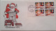 1991..USA.. FDC WITH STAMPS AND POSTMARKS..Christmas Stamps - (29 Cents) - 1991-2000