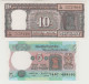 India, Reserve Bank. Banconote 10 + 5 Rupie 1975/2002 Pick 80 FDS - India