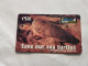 FiGI-(17FIC-FIJ-085)-Loggerhead Turtle-Tovonu-(78)(1996)-($5)-(17FIC07756)-(TIRAGE-38.200)-used Card+1card Prepiad Free - Figi