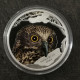 COFFRET 1 DOLLAR ARGENT BE 2018 POWERFUL OWL HIBOU TUVALU 1 OZ SILVER 9999 PROOF - Tuvalu