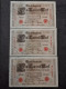 LOT 3 BILLETS N° SUIVIS 1000 MARK 21 04 1910 BERLIN SERIE Y REICHSBANKNOTE ALLEMAGNE (06 07 08) - 1000 Mark