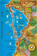 Espagne - Espana - Murcia - La Manga Del Mar Menor - Mapa - Carte Géographique - CPM - Voir Scans Recto-Verso - Murcia
