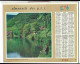 Almanach  Calendrier  P.T.T  - La Poste -1966 - Arret - La Chasse - Peche Sur Les Bords De La Loue Doubs - Kleinformat : 1961-70