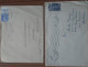 2 TIMBRES AVEC PUBS SUR ENVELLOPES (POINTE BIC / LA SLAVIA) GANDON ET MULLER - Lettres & Documents