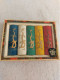 Vintage ! Chinese Five Calligraphy Colour Ink Sticks "Dragon" In Glass Lidded Box - Asian Art