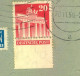 1950, Fernbrief Mit 20 Pf. Bauten Im Unterrand Ca.  5 Mm Zu Kurz Gezähnt Ab DARMSTADT - Cartas & Documentos
