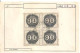 Brazil 1943 RHM C0182 Centenary Of The Postal Stamp (Block Of 90 Centavos - Used) - Unused Stamps