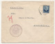 ESPAGNE - Enveloppe Pour Marseille 1937 Cachet Violet "Legacion De Bolivia En España" - Covers & Documents