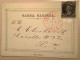 RRR ! 1874 CARTA TARJETA Postal Stationery Formular Card Franked With 2c Black From VALPARAISO>local  (Chile - Chile