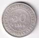 MONEDA DE PLATA DE STRAITS SETTLEMENTS DE 50 CENTS DEL AÑO 1921 (COIN) SILVER-ARGENT - Colonie