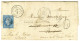 PC 878 / N° 14 (filet Effleuré) Càd T 15 CLAY-SOUILLY (73) Sur Lettre Pour Paris Réexpédiée à Aix Les Bains (Etats Sarde - 1853-1860 Napoléon III.