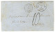 Càd ST THOMAS 23 8 1866, Taxe Tampon 10 Sur Lettre Avec Texte Daté De Saint Thomas Pour Centuri. Au Recto, Càd Octo ST T - Poste Maritime