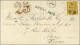 Lettre Des Etats-Unis Avec N° 92 Obl ARROTOWN Pour Paris, Taxe 25 DT Rouge. 1881. - TB / SUP. - R. - Other & Unclassified