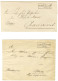 Lot De 2 Lettres Avec Cachet Encadré K:PR / FELDPOST RELAIS N° 68 (Chaumont En Bassigny) Adressées En Franchise Militair - Cartas & Documentos