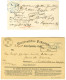 Lot De 2 Lettres Avec Cachet Encadré K:PR / FELDPOST RELAIS N° 68 (Chaumont En Bassigny) Adressées En Franchise Militair - Lettres & Documents