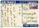 Air France - Cartolina Augurale A Tariffa Ridotta Spedita Dall'Argentina - Marcofilía (Aviones)