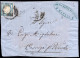 1861/2 INSIEME DI 1 LETTERA +1 FRONTESPIZIO ENTRAMBI AFFRANCATI COL 2 GR. SASS.20 CON PARTENZA DA NAPOLI FIRMA BIONDI - Naples