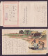 JAPAN WWII Military Paradise Farm Village Picture Letter Sheet Manchukuo Chengzigou China WW2 - 1932-45 Manciuria (Manciukuo)