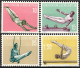 Liechtenstein 1957: Sport IV Turnen Gymnastique Zu 297-300 Mi.353-356 Yv 315-318 ** Postfrisch MNH (Zumstein CHF 55.00) - Oblitérés