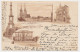 10- Prentbriefkaart Tilburg 1898 - Raadhuis - Kantongerecht - Kleinrondstempel Geldermalsen Station - Tilburg