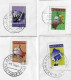 Brazil 1998/2000 4 Shipped Cover With Definitive Stamp RHM-744/747 Citizenship Education Work Agriculture - Cartas & Documentos