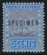 British  Guiana         .   SG    .  243  Specimen  (2 Scans)    .     *        .    Mint-hinged - Brits-Guiana (...-1966)
