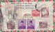INDONESIE --1960-Lettre SURABAYA Pour LEOPOLDVILLE (Congo Belge)-timbres Divers, Cachet..lettre Réparée Par Adhésif - Indonesien